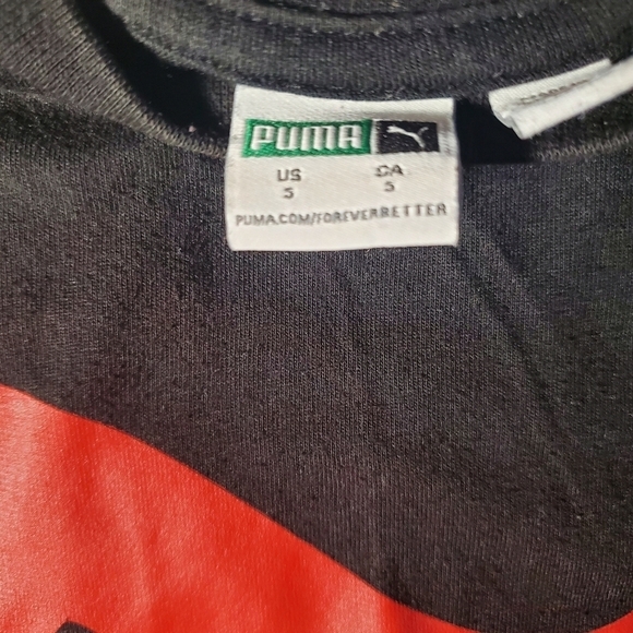 Boys Puma t shirt black & red size 5 - Picture 5 of 5